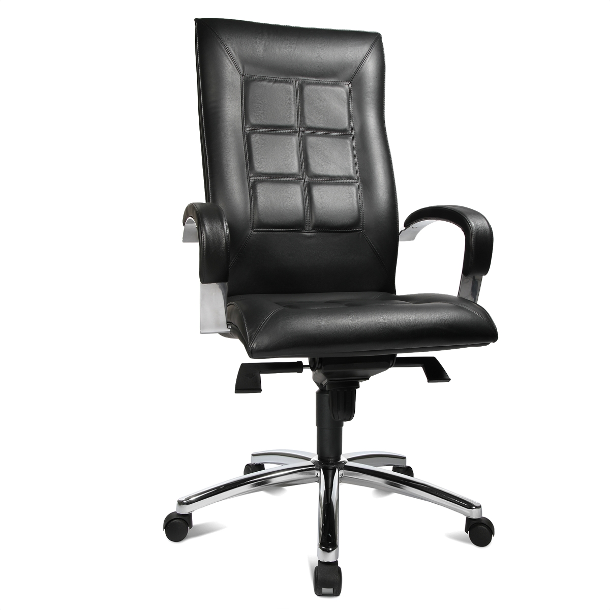EOL Topstar CHAIRMAN 45 Professional Executive Chair, Leather Black3